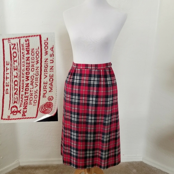 Pendleton Wool Camel Pocket Skirt 16 Petite